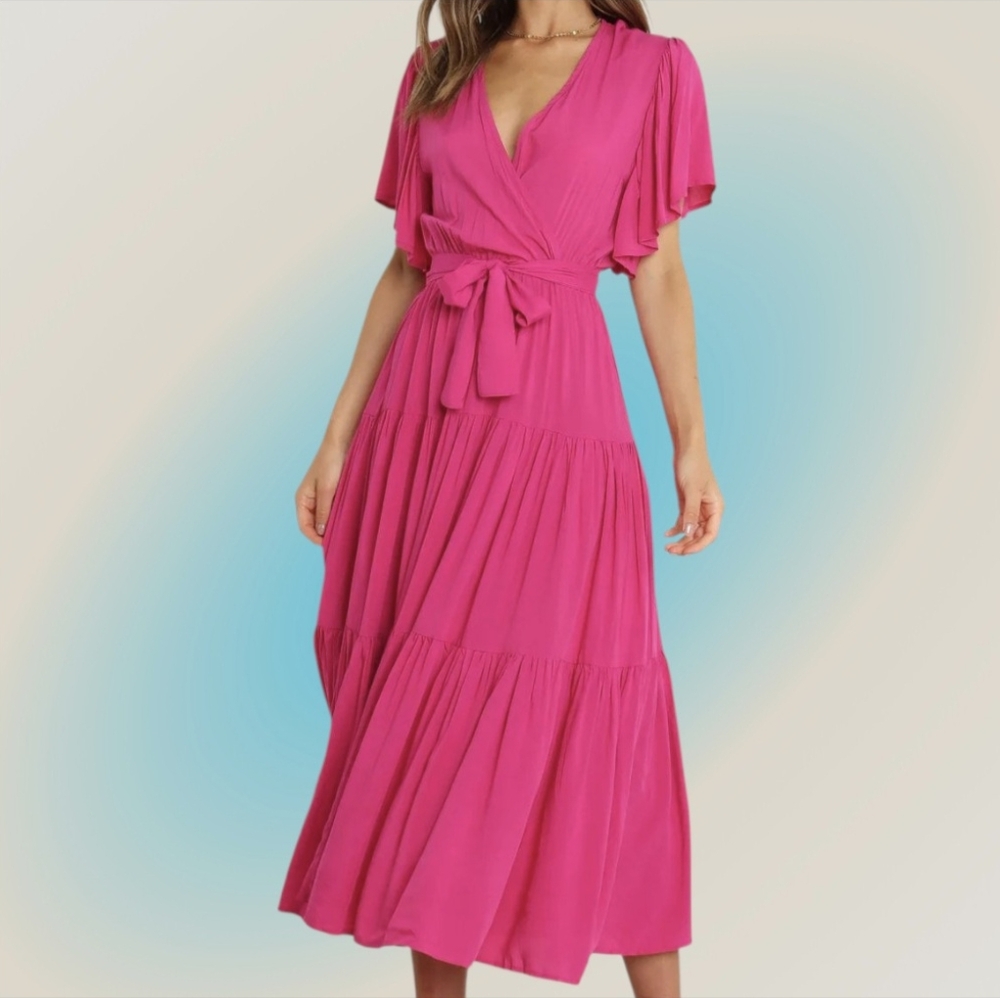 Petal + Pup The Barker Dress in Pink